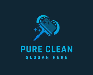 Broom Sweep Clean logo design