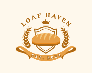 Loaf - Bread Pastry Baguette logo design