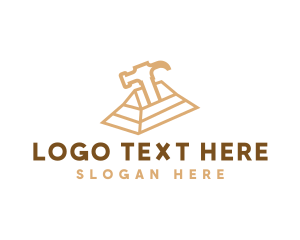 Roofing - Roof Hammer Home Repair logo design