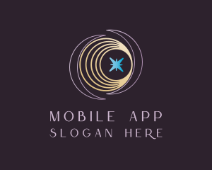 Starry - Mystic Moon Star logo design