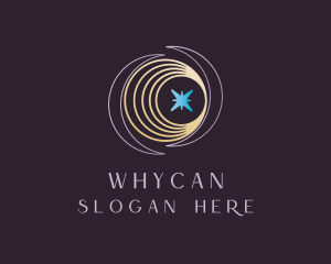 Space - Mystic Moon Star logo design