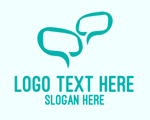 Green - Green Message Bubble logo design