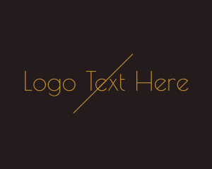 Name - Golden  Minimalist Wordmark logo design