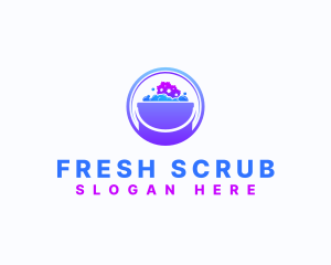 Scrub - Sponge Bucket Cleaning logo design