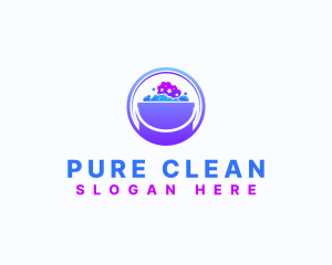 Sponge Bucket Cleaning logo design