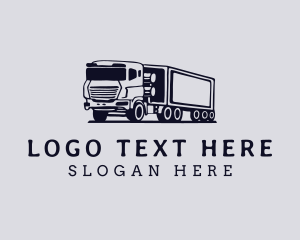 Vehicle - Cargo Truck Transport logo design