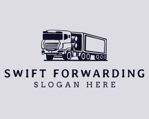 Cargo Truck Transport logo design