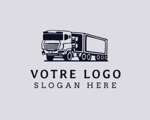 Transportation - Cargo Truck Transport logo design