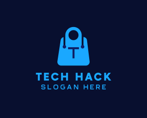 Tech Shopping Bag logo design