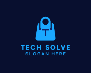 Tech Shopping Bag logo design