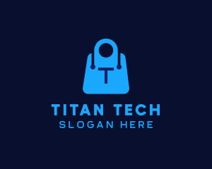 Tech Shopping Bag logo design