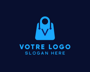 Shopping - Tech Shopping Bag logo design