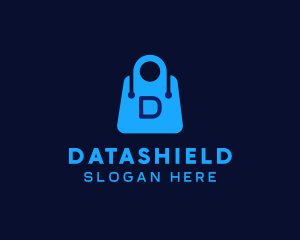 Data - Tech Shopping Bag logo design