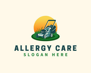 Lawn Grass Mower logo design