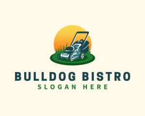 Lawn Grass Mower logo design