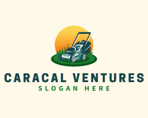 Lawn Grass Mower logo design