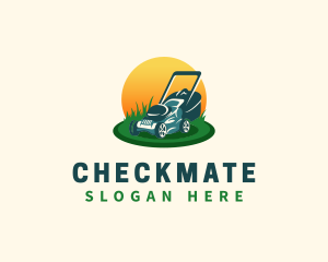 Lawn Grass Mower logo design