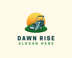 Lawn Grass Mower logo design