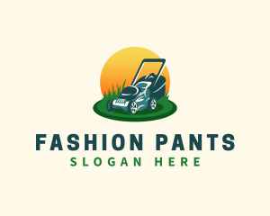 Lawn Grass Mower logo design