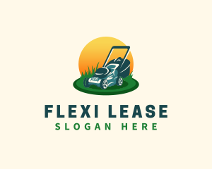 Lawn Grass Mower logo design