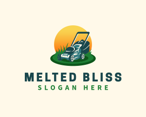 Lawn Grass Mower logo design