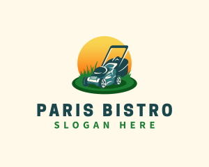 Lawn Grass Mower logo design