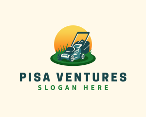 Lawn Grass Mower logo design