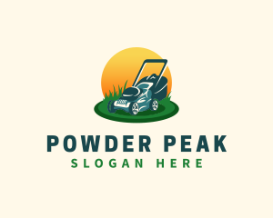 Lawn Grass Mower logo design