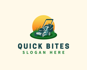 Lawn Grass Mower logo design