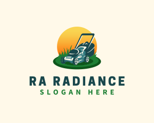 Lawn Grass Mower logo design