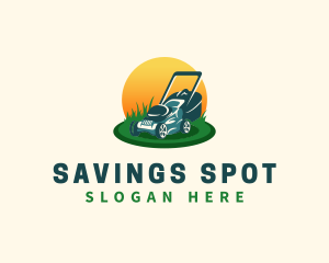 Lawn Grass Mower logo design