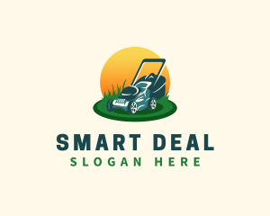 Lawn Grass Mower logo design