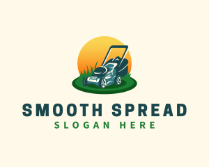 Lawn Grass Mower logo design