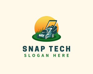 Lawn Grass Mower logo design