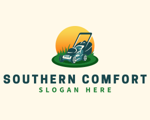 Lawn Grass Mower logo design