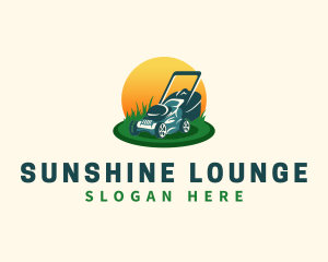 Lawn Grass Mower logo design