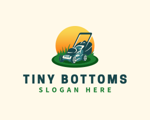 Lawn Grass Mower logo design