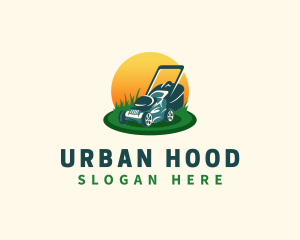 Lawn Grass Mower logo design