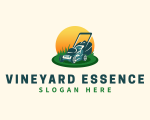 Lawn Grass Mower logo design