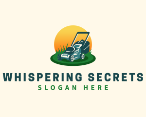 Lawn Grass Mower logo design