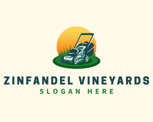 Lawn Grass Mower logo design