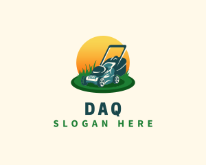 Lawn Grass Mower logo design