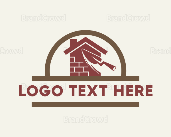 Home Brick Wall Construction Logo