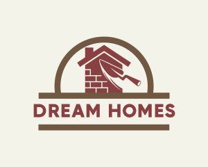 Home Brick Wall Construction Logo