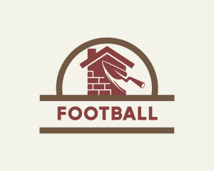 Builder - Home Brick Wall Construction logo design