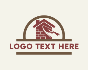 Brick Wall - Home Brick Wall Construction logo design