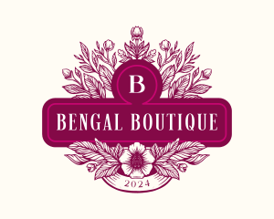 Feminine Floral Boutique logo design