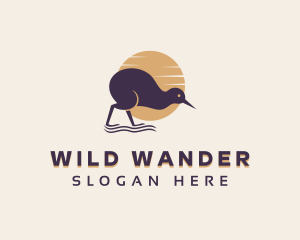 Kiwi Wild Animal logo design