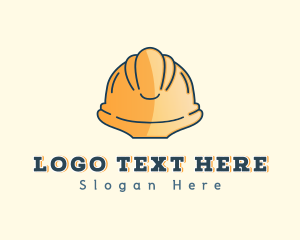 Safety Glasses - Hard Hat Construction logo design
