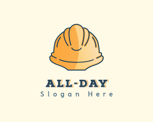 Hard Hat Construction Logo